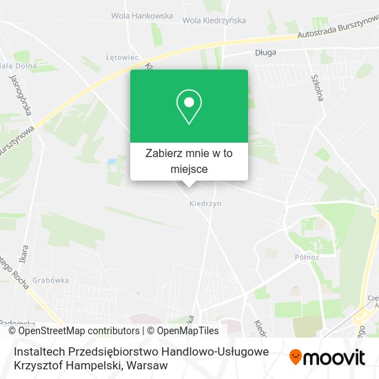 Mapa Instaltech Przedsiębiorstwo Handlowo-Usługowe Krzysztof Hampelski