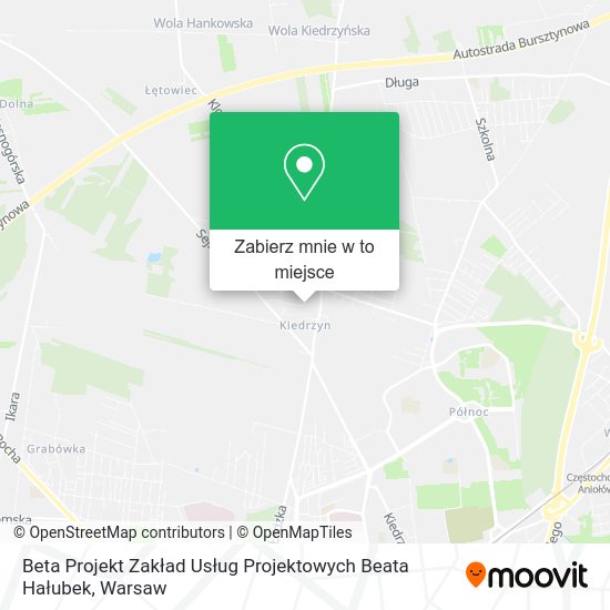 Mapa Beta Projekt Zakład Usług Projektowych Beata Hałubek