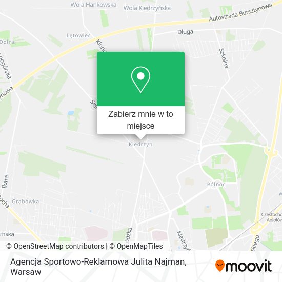 Mapa Agencja Sportowo-Reklamowa Julita Najman