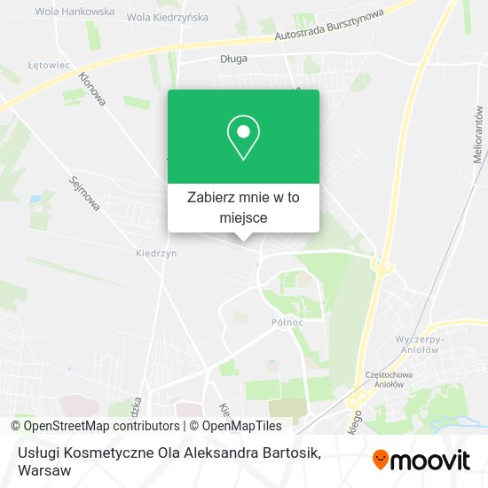 Mapa Usługi Kosmetyczne Ola Aleksandra Bartosik