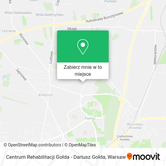 Mapa Centrum Rehabilitacji Gołda - Dariusz Gołda