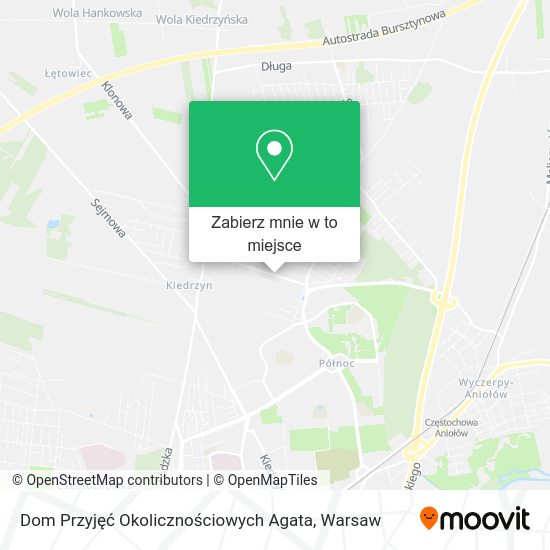 Mapa Dom Przyjęć Okolicznościowych Agata