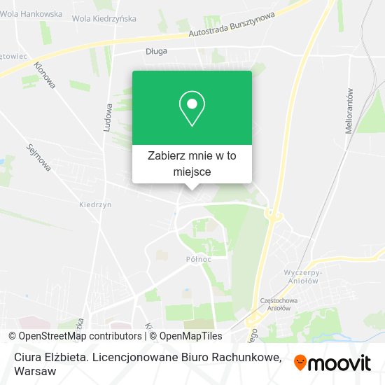 Mapa Ciura Elżbieta. Licencjonowane Biuro Rachunkowe