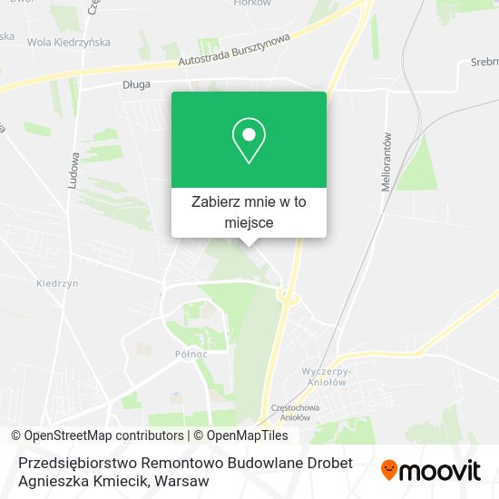 Mapa Przedsiębiorstwo Remontowo Budowlane Drobet Agnieszka Kmiecik