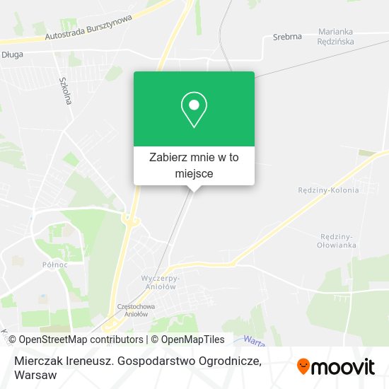 Mapa Mierczak Ireneusz. Gospodarstwo Ogrodnicze