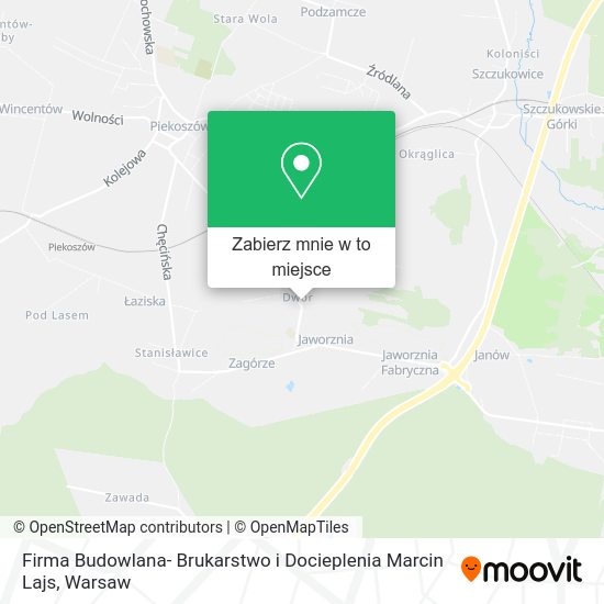 Mapa Firma Budowlana- Brukarstwo i Docieplenia Marcin Lajs