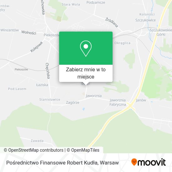 Mapa Pośrednictwo Finansowe Robert Kudła