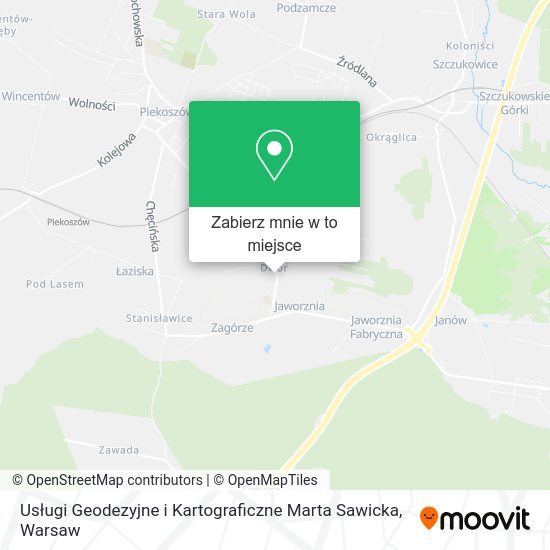 Mapa Usługi Geodezyjne i Kartograficzne Marta Sawicka