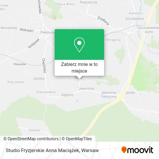 Mapa Studio Fryzjerskie Anna Maciążek