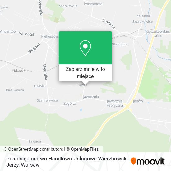 Mapa Przedsiębiorstwo Handlowo Usługowe Wierzbowski Jerzy