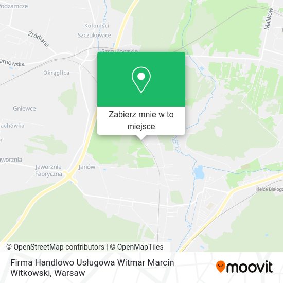 Mapa Firma Handlowo Usługowa Witmar Marcin Witkowski