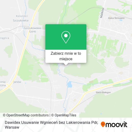 Mapa Dawidex Usuwanie Wgnieceń bez Lakierowania Pdr