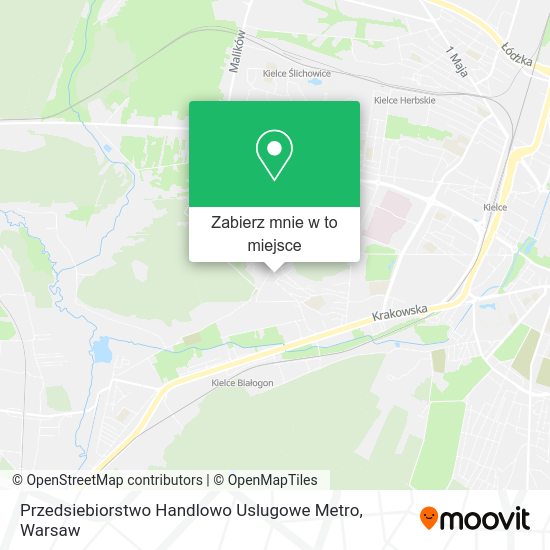 Mapa Przedsiebiorstwo Handlowo Uslugowe Metro