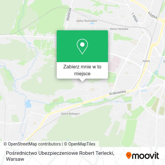 Mapa Pośrednictwo Ubezpieczeniowe Robert Terlecki