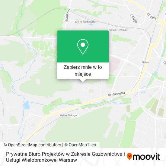 Mapa Prywatne Biuro Projektów w Zakresie Gazownictwa i Usługi Wielobranżowe