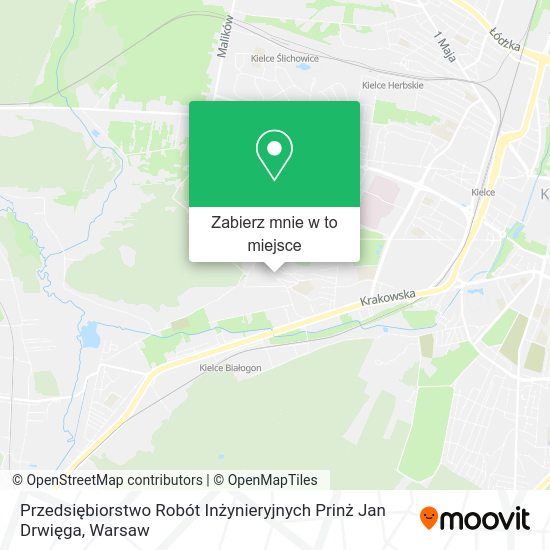 Mapa Przedsiębiorstwo Robót Inżynieryjnych Prinż Jan Drwięga