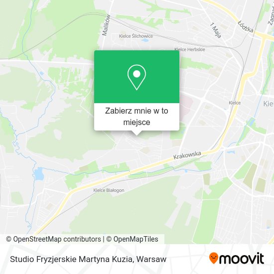 Mapa Studio Fryzjerskie Martyna Kuzia