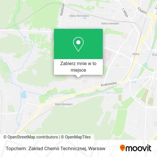 Mapa Topchem. Zakład Chemii Technicznej