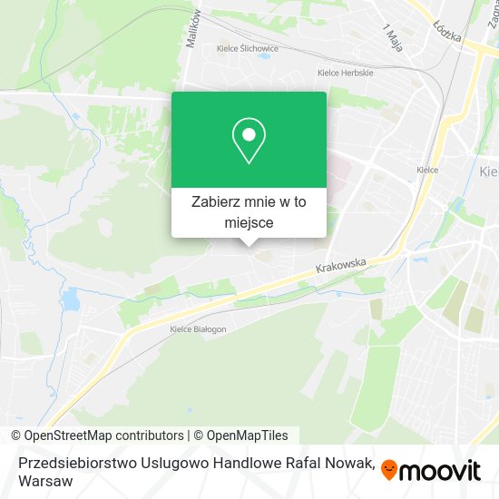 Mapa Przedsiebiorstwo Uslugowo Handlowe Rafal Nowak