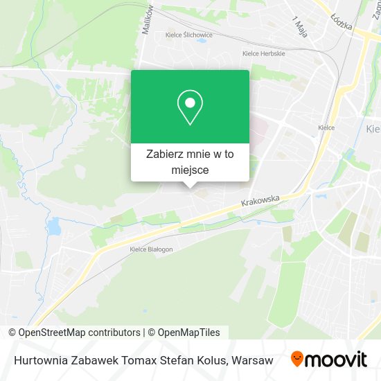 Mapa Hurtownia Zabawek Tomax Stefan Kolus