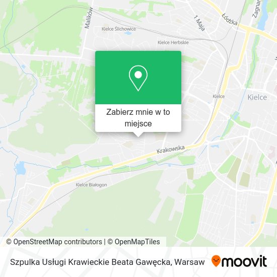 Mapa Szpulka Usługi Krawieckie Beata Gawęcka