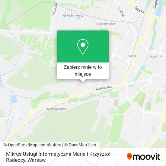 Mapa Mikrus Usługi Informatyczne Maria i Krzysztof Radeccy