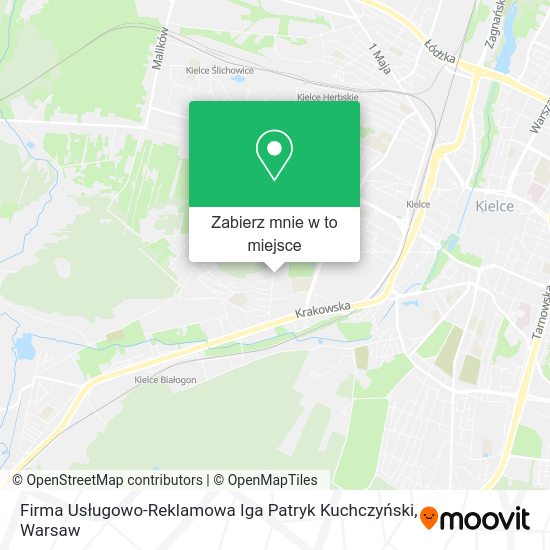 Mapa Firma Usługowo-Reklamowa Iga Patryk Kuchczyński