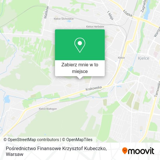 Mapa Pośrednictwo Finansowe Krzysztof Kubeczko