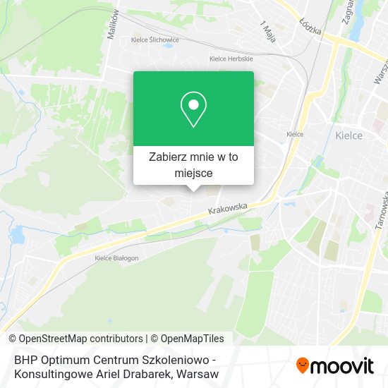 Mapa BHP Optimum Centrum Szkoleniowo - Konsultingowe Ariel Drabarek