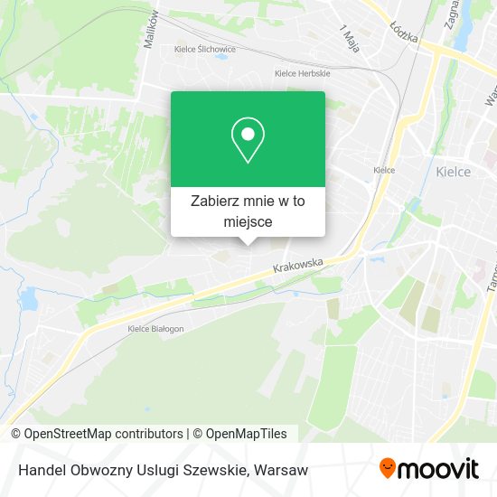 Mapa Handel Obwozny Uslugi Szewskie