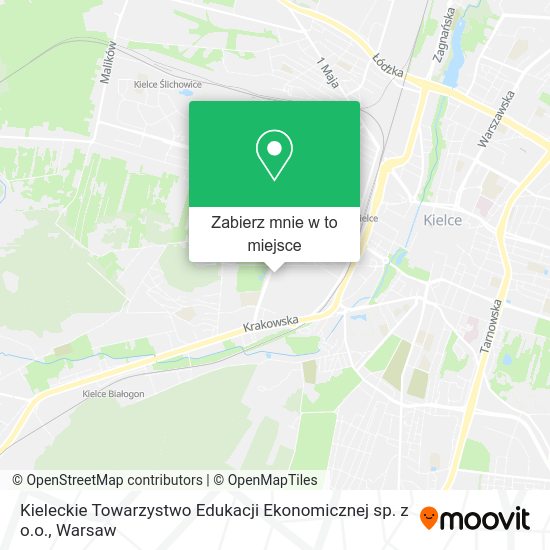 Mapa Kieleckie Towarzystwo Edukacji Ekonomicznej sp. z o.o.