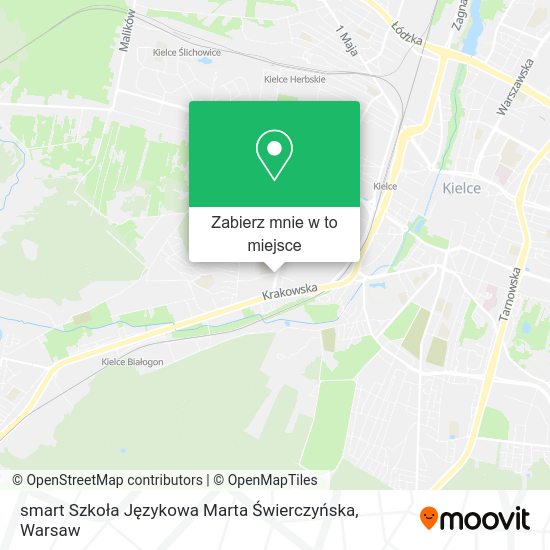 Mapa smart Szkoła Językowa Marta Świerczyńska