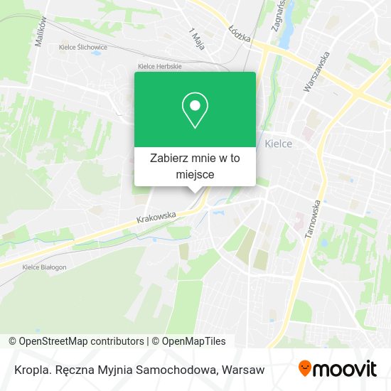 Mapa Kropla. Ręczna Myjnia Samochodowa