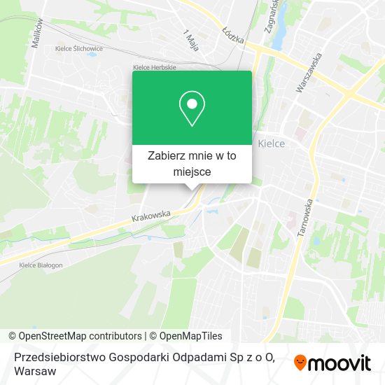 Mapa Przedsiebiorstwo Gospodarki Odpadami Sp z o O