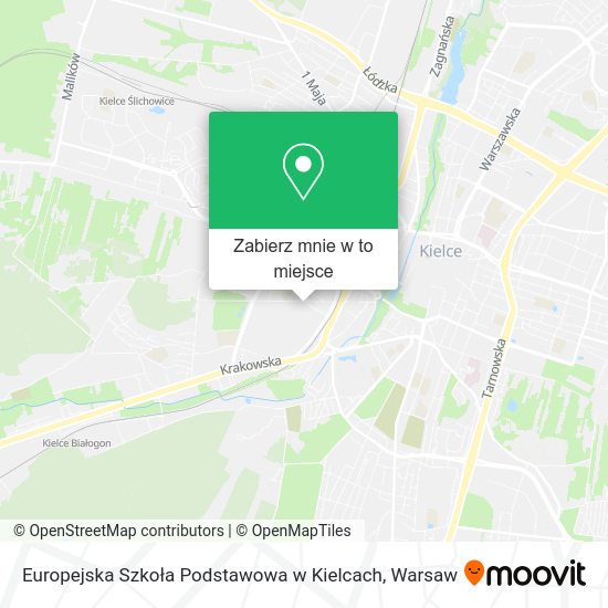 Mapa Europejska Szkoła Podstawowa w Kielcach