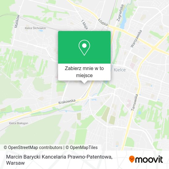 Mapa Marcin Barycki Kancelaria Prawno-Patentowa