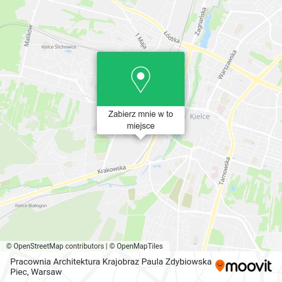 Mapa Pracownia Architektura Krajobraz Paula Zdybiowska Piec