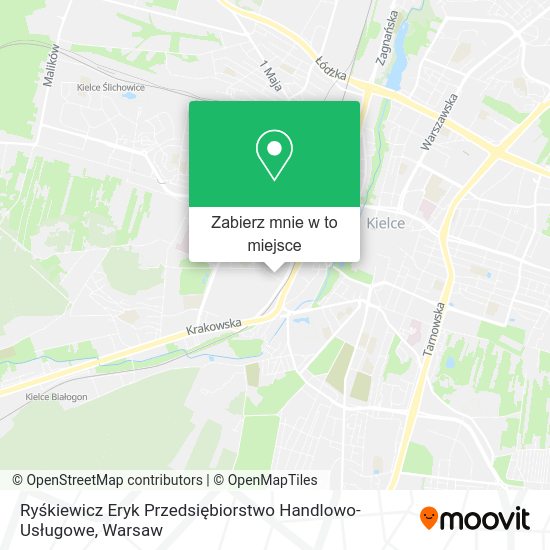 Mapa Ryśkiewicz Eryk Przedsiębiorstwo Handlowo-Usługowe