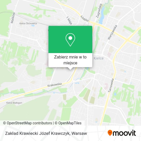 Mapa Zakład Krawiecki Józef Krawczyk