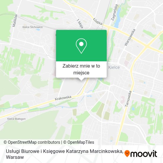 Mapa Usługi Biurowe i Księgowe Katarzyna Marcinkowska