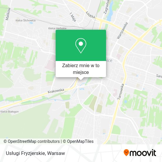 Mapa Usługi Fryzjerskie