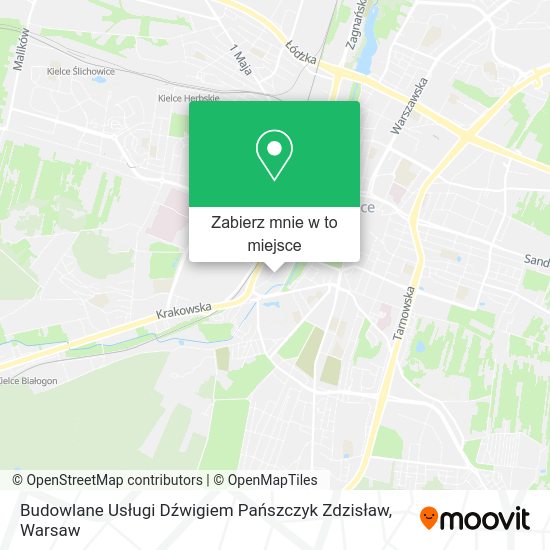 Mapa Budowlane Usługi Dźwigiem Pańszczyk Zdzisław