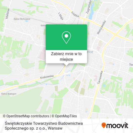 Mapa Świętokrzyskie Towarzystwo Budownictwa Społecznego sp. z o.o.