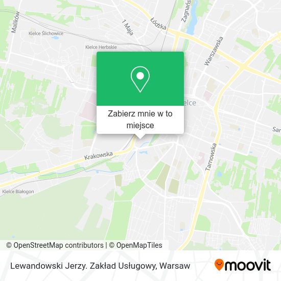 Mapa Lewandowski Jerzy. Zakład Usługowy