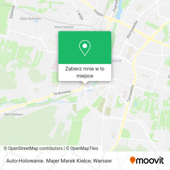 Mapa Auto-Holowanie. Majer Marek Kielce