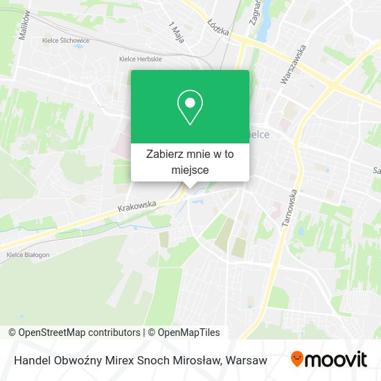 Mapa Handel Obwoźny Mirex Snoch Mirosław