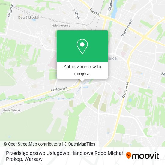 Mapa Przedsiębiorstwo Usługowo Handlowe Robo Michał Prokop