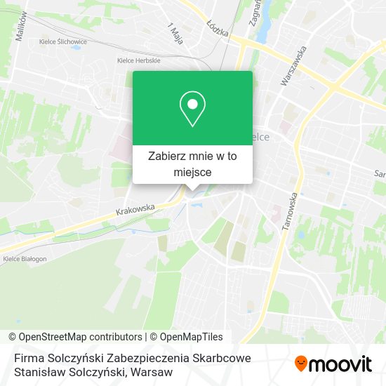 Mapa Firma Solczyński Zabezpieczenia Skarbcowe Stanisław Solczyński