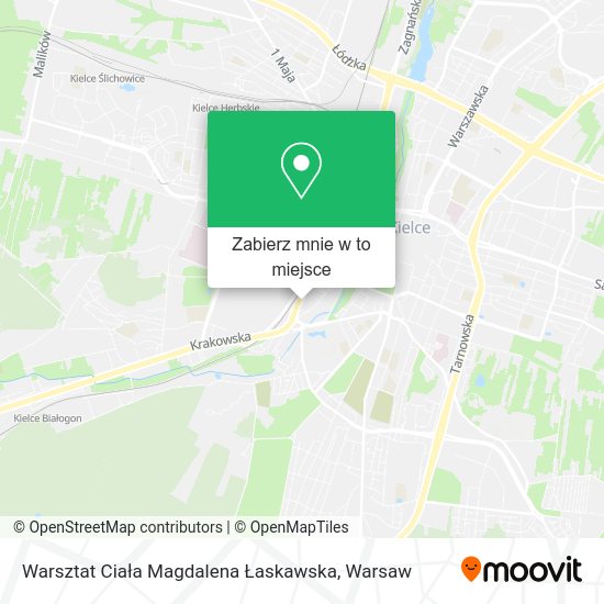 Mapa Warsztat Ciała Magdalena Łaskawska