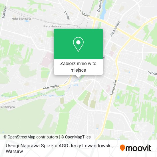 Mapa Usługi Naprawa Sprzętu AGD Jerzy Lewandowski